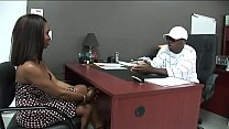 Black stud gets to fuck a hot Ebony Girl in his Office.xxblacks.com